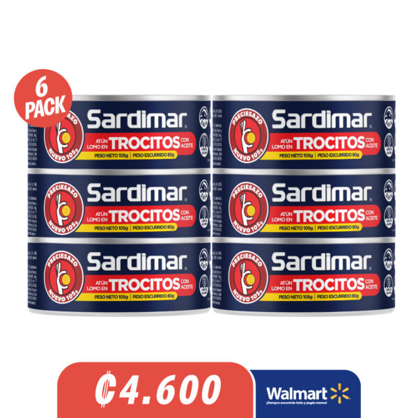 6PACK Sardimar Atún Trocitos Preciesazo