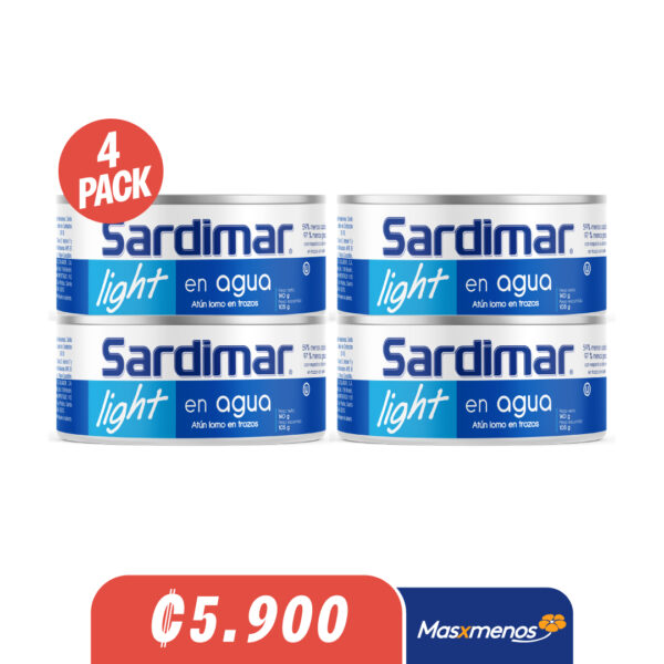 4PACK Sardimar Atún Light en agua 140g
