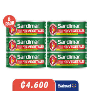 6PACK Sardimar Atún con Vegetales Preciesazo 105g