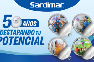 imagen con 4 latas y un texto diciendo 50 años destapando tu potencial